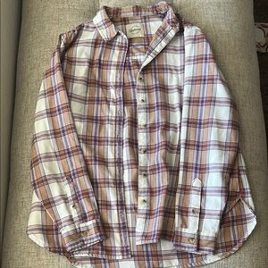 Plaid Button-Up Shirt